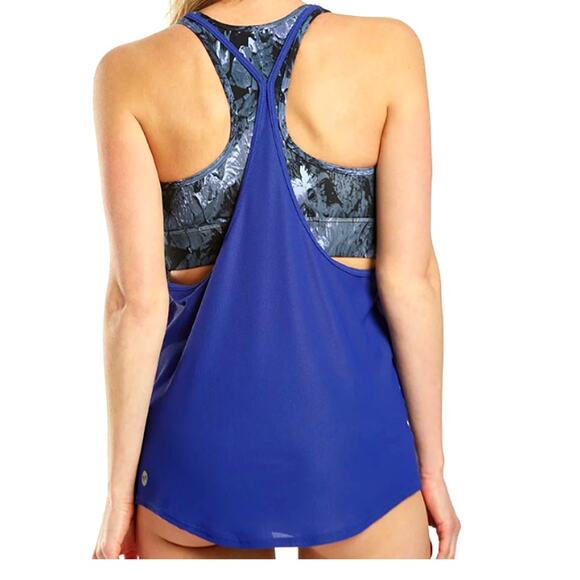 TYR Maximum Support STORM MADISON 2n1 Tankini Swim Top Blue Small 4/6 - $60 - Picture 4 of 7